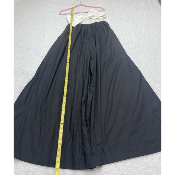 Anthropologie Hutch Jumpsuit Black Colorblock Bow Wedding Boho Preppy XS NWT - Picture 4 of 12